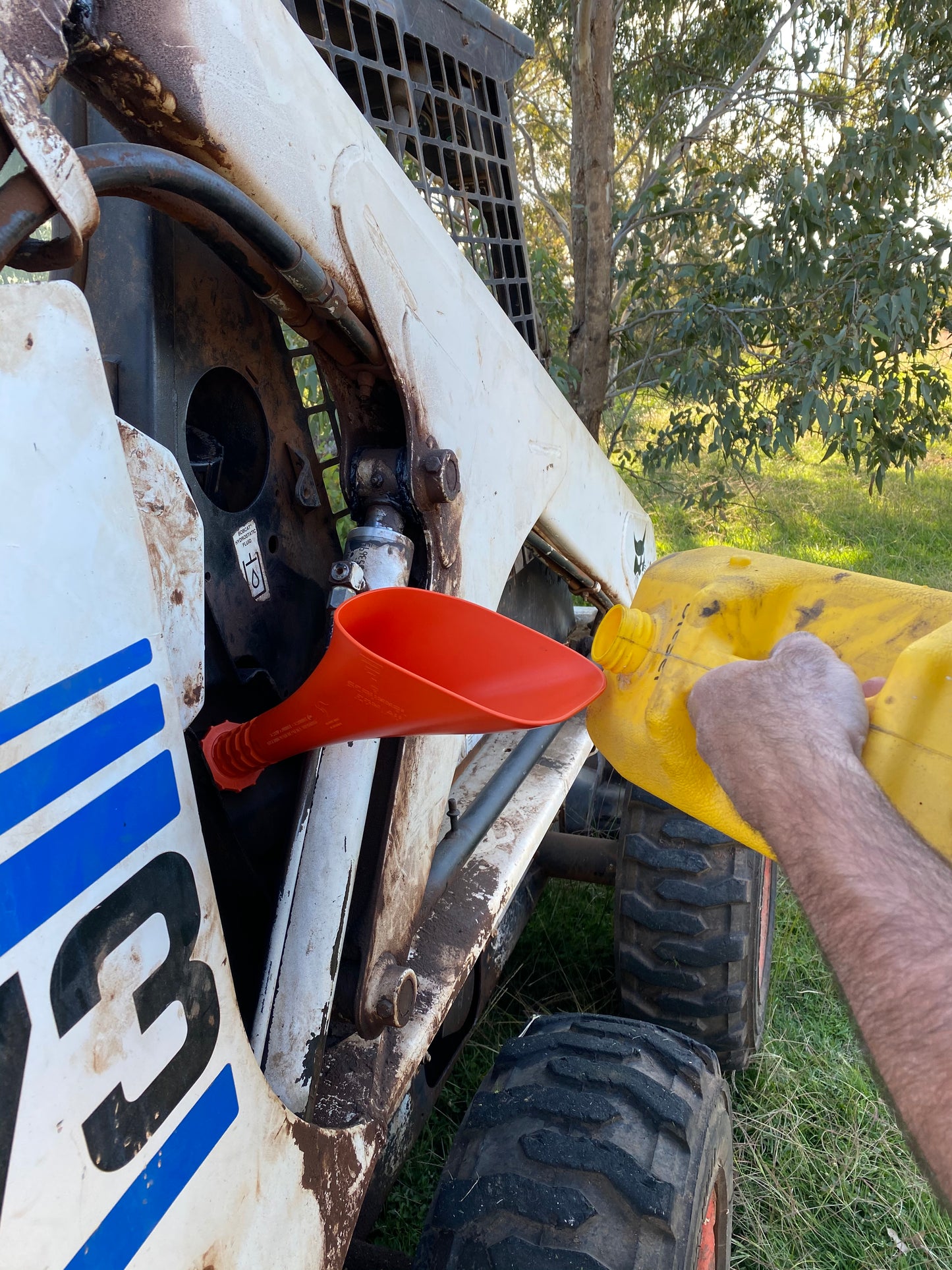 Safety Orange Scrunnel Funnel $39.95+ Postage . All Fuel Funnels are the same, fit the same, work the same, just different colours.