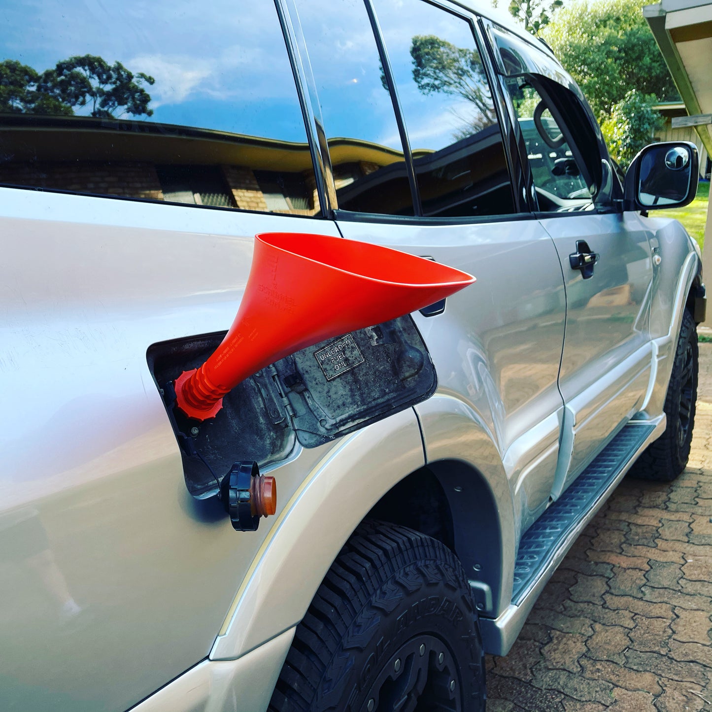 Safety Orange Scrunnel Funnel $39.95+ Postage . All Fuel Funnels are the same, fit the same, work the same, just different colours.