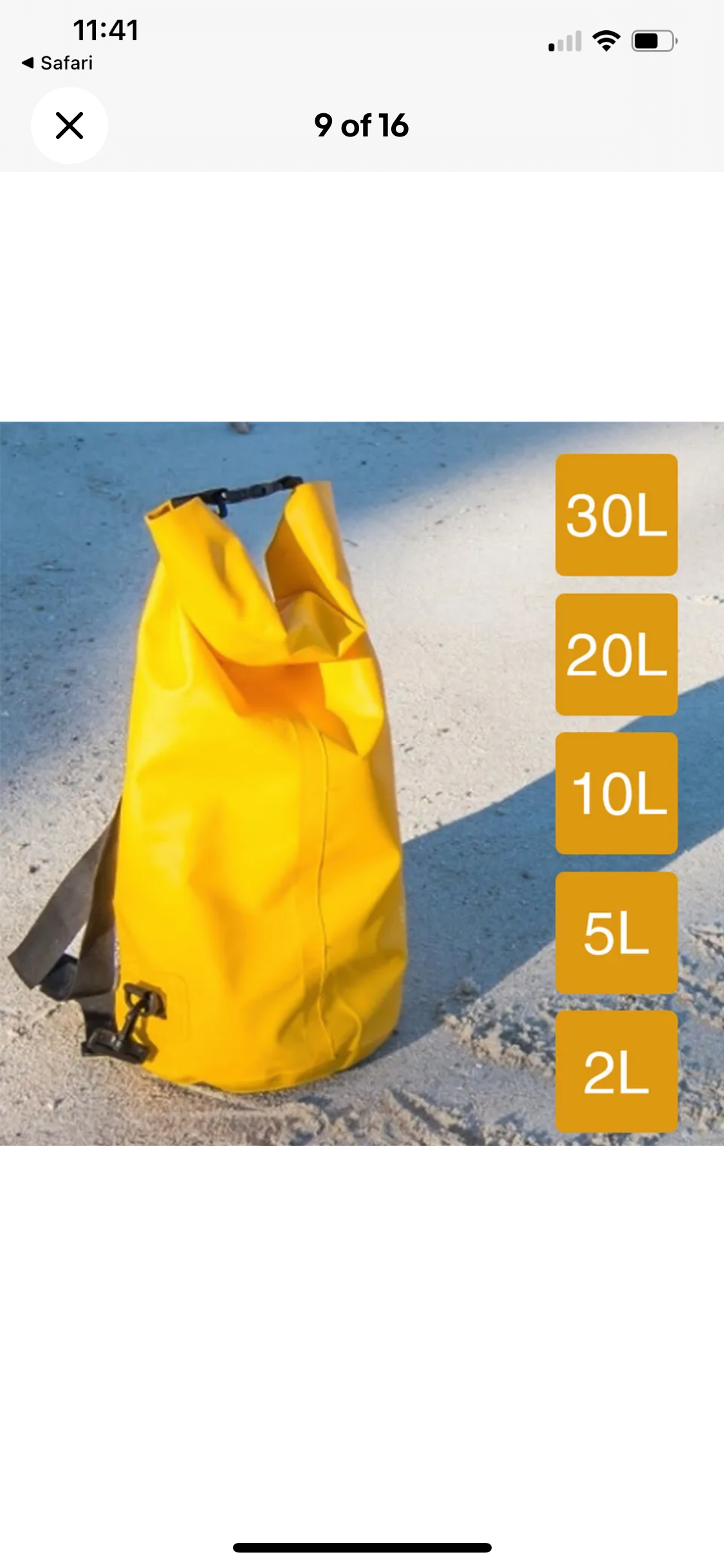 Diesel Yellow Scrunnel Funnel+ 20Litre PVC Air Tight Bag Combo.