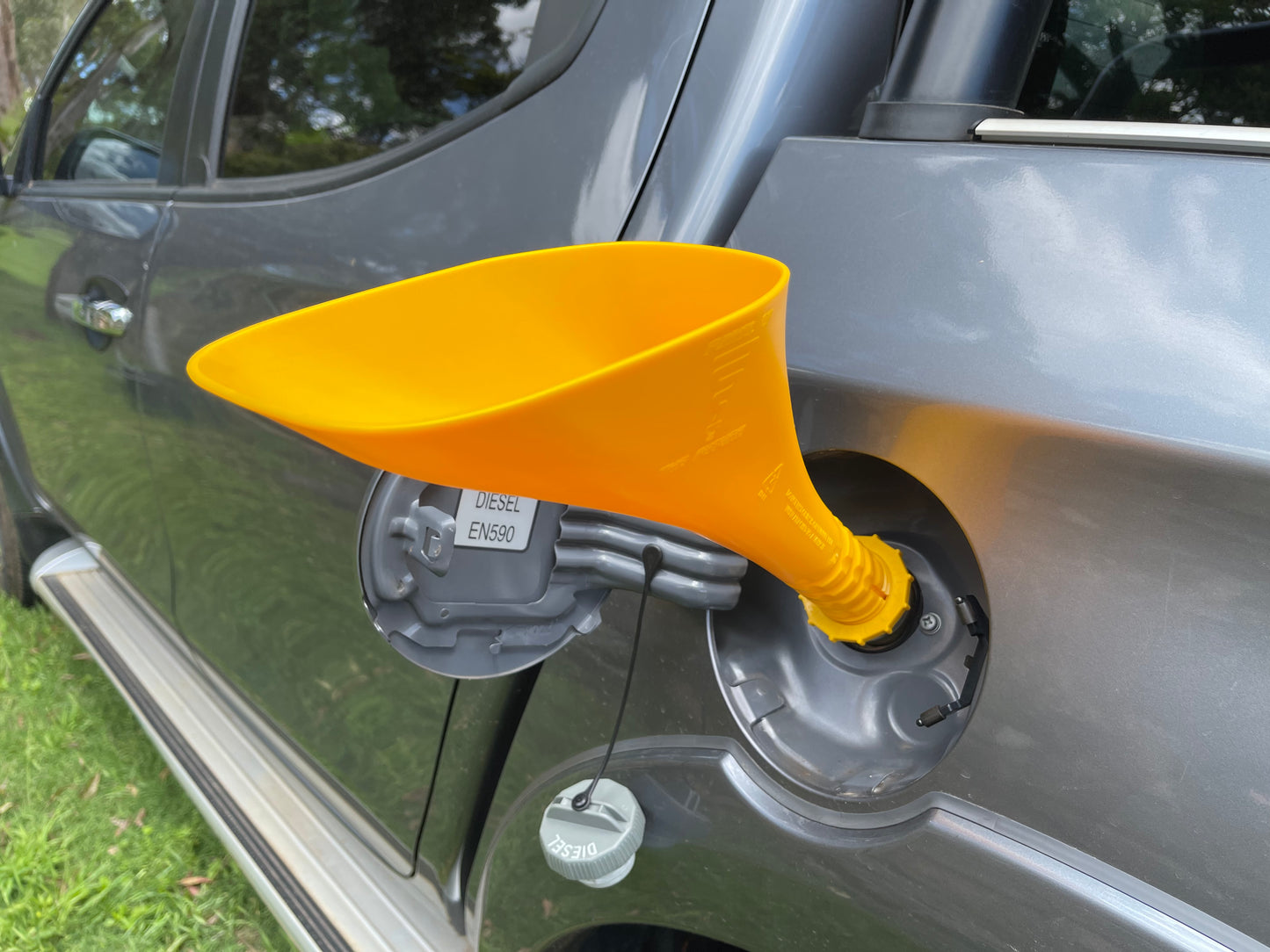 Diesel Yellow Scrunnel Funnel $39.95+ Postage. All Fuel Funnels fit the same. Work the same. Just Different Colours