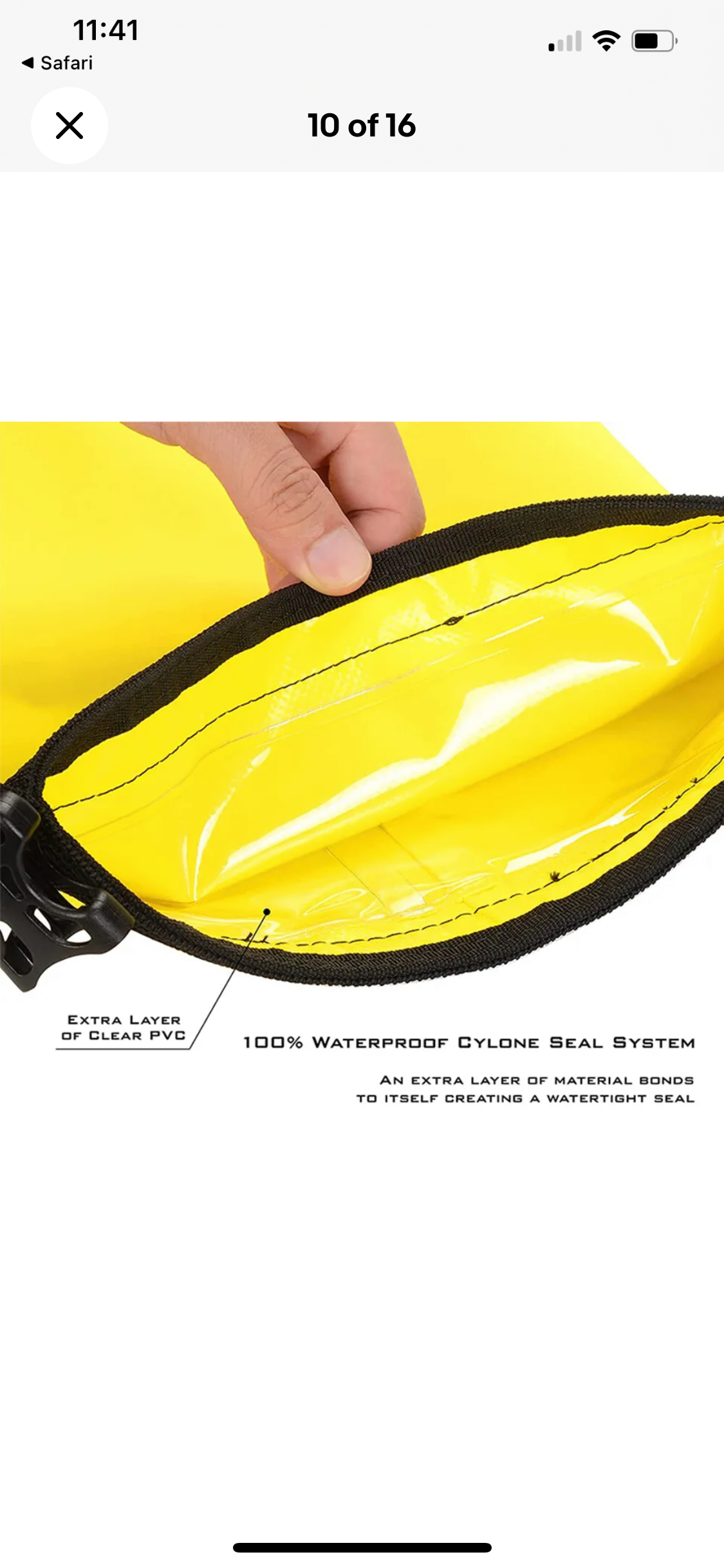 Diesel Yellow Scrunnel Funnel+ 20Litre PVC Air Tight Bag Combo.